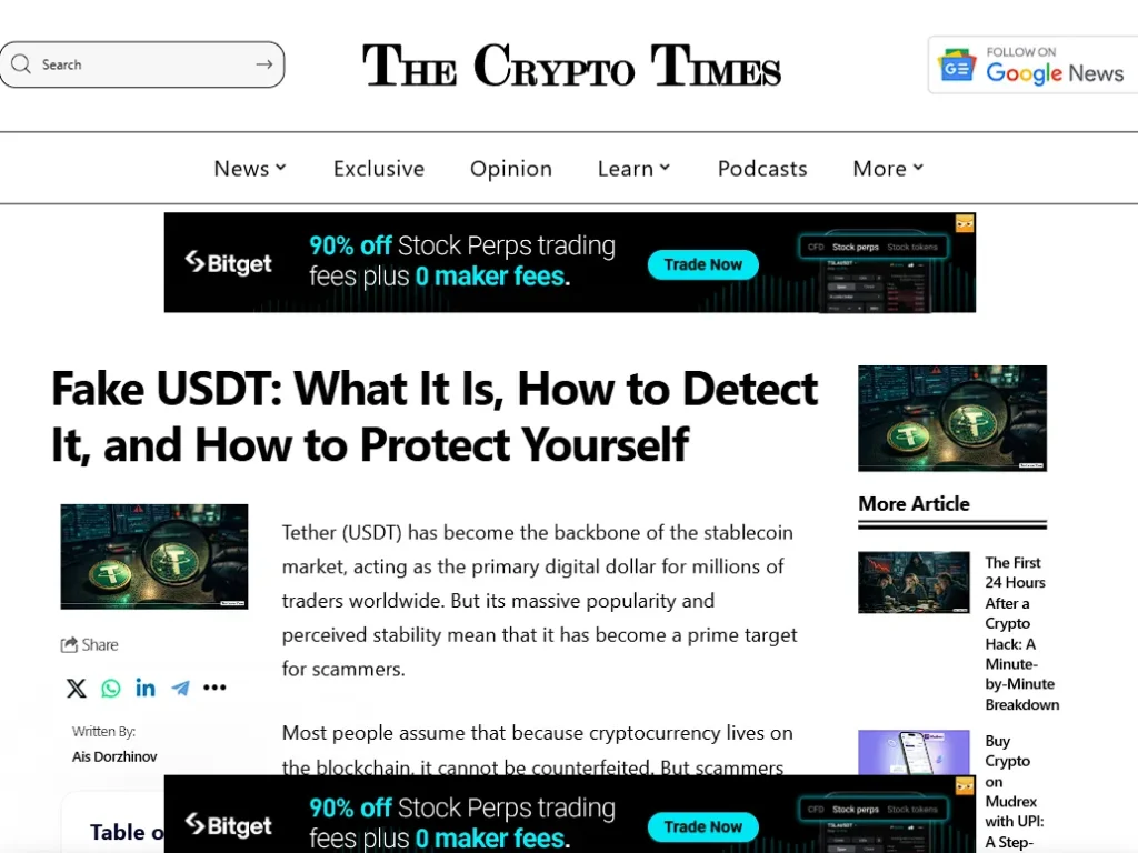 Fake USDT: What It Is, How to Detect It, and How to Protect Yourself