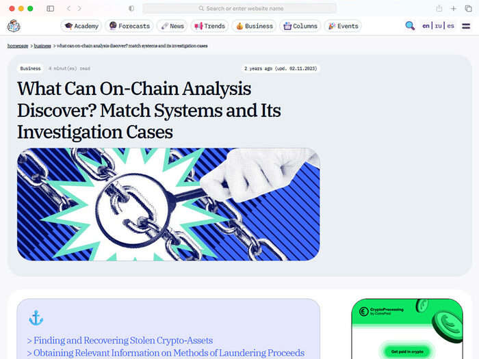 What Can On-Chain Analysis Discover? Match Systems and Its Investigation Cases